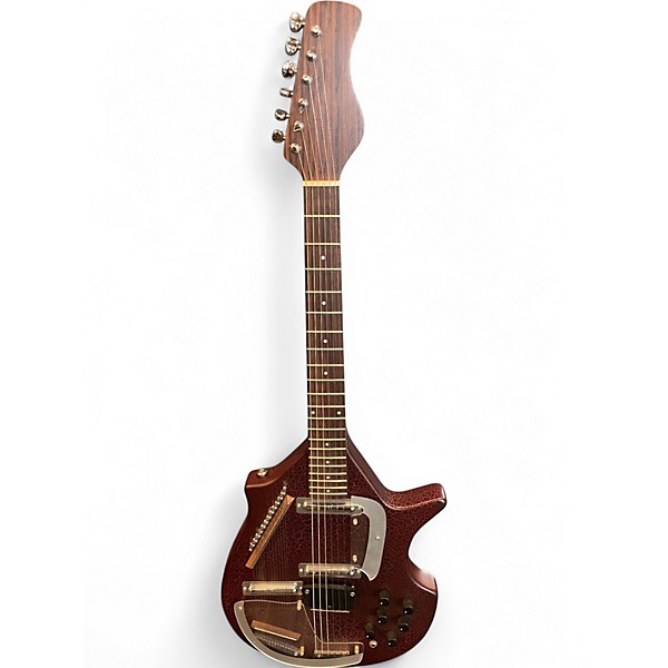 Used Rogue electric sitar wine