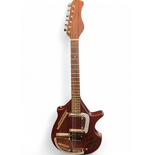 Used Rogue electric sitar wine