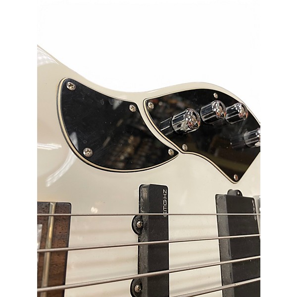 Used Schecter Guitar Research Stargazer 4 Gloss White Electric Bass Guitar