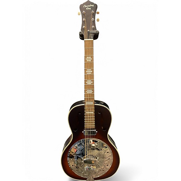 Used Recording King RPHR2E Brown Sunburst Resonator Guitar