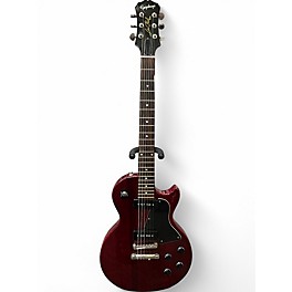 Used 2010s Epiphone Les Paul Custom shop Limited edition  Gibson P90 Cherry Solid Body Electric Guitar