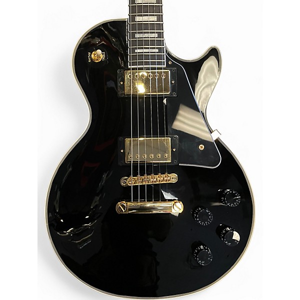 Used Epiphone Les Paul Custom Black Solid Body Electric Guitar