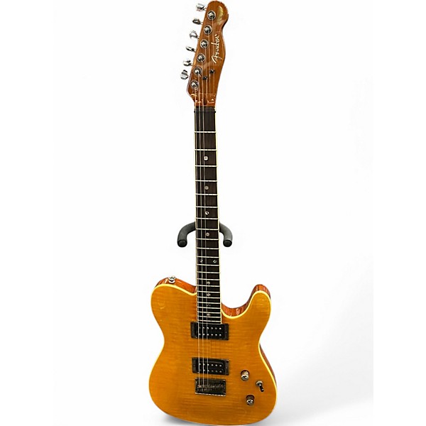 Used Fender Special Edition Custom Telecaster FMT HH Amber Solid Body Electric Guitar