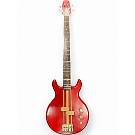 Used Cort Double Cutaway Red Electric Bass Guitar