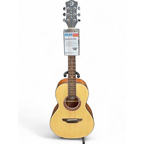 Used Luna GYPSY PARLOR Natural Acoustic Guitar