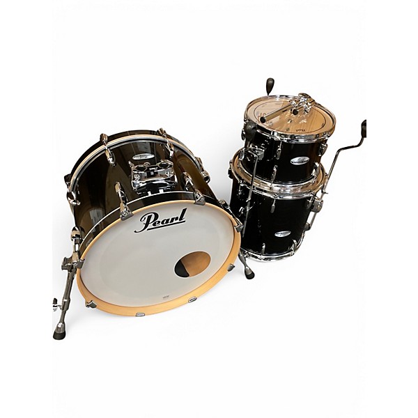 Used Pearl 3 Piece MAPLE PROFFESSIONAL Black Drum Kit,Specials : American Fashion Style Bags On Sale