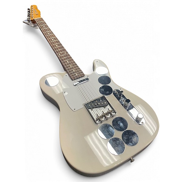 Used Fender Jimmy Page Mirror Telecaster White Solid Body Electric Guitar