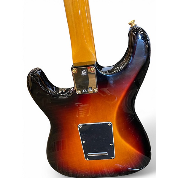 Used Fender Artist Series Stevie Ray Vaughan Stratocaster 3 Color Sunburst Solid Body Electric Guitar