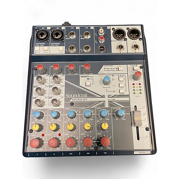 Used Soundcraft Used Soundcraft NOTEPAD-8FX Unpowered Mixer Used Soundcraft Used Soundcraft NOTEPAD-8FX Unpowered Mixer