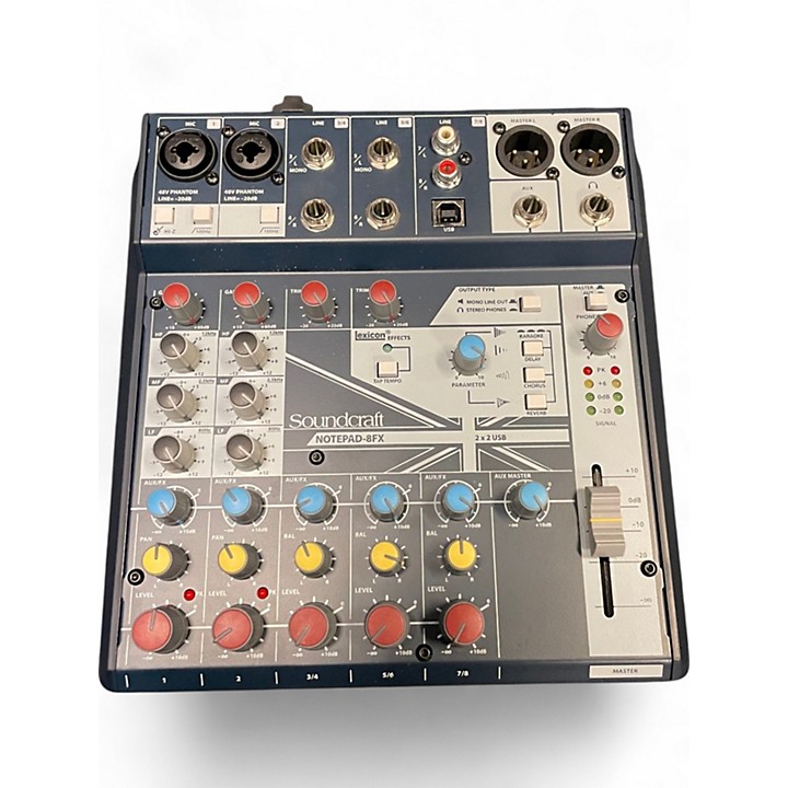 【新品、本物、当店在庫だから安心】 Used Soundcraft Mixer Unpowered NOTEPAD-8FX Soundcraft Used 配信機器・PA機器・レコーディング機器