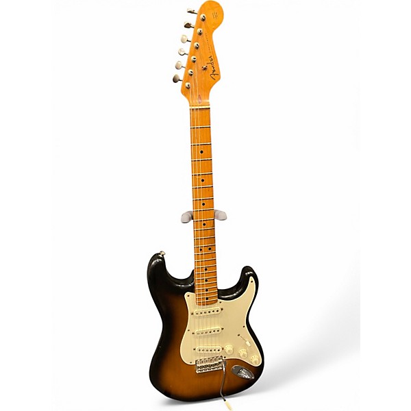 Vintage 1983 Fender Fullerton AVRI 57 Reissue Stratocaster 2 Color Sunburst Solid Body Electric Guitar