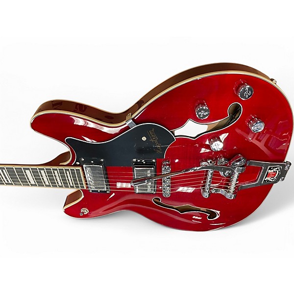 Used Hagstrom VIKING DLX RED Hollow Body Electric Guitar