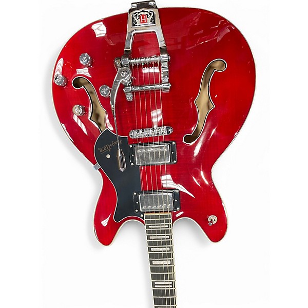 Used Hagstrom VIKING DLX RED Hollow Body Electric Guitar