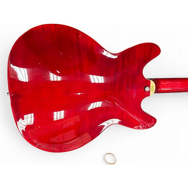 Used Hagstrom VIKING DLX RED Hollow Body Electric Guitar