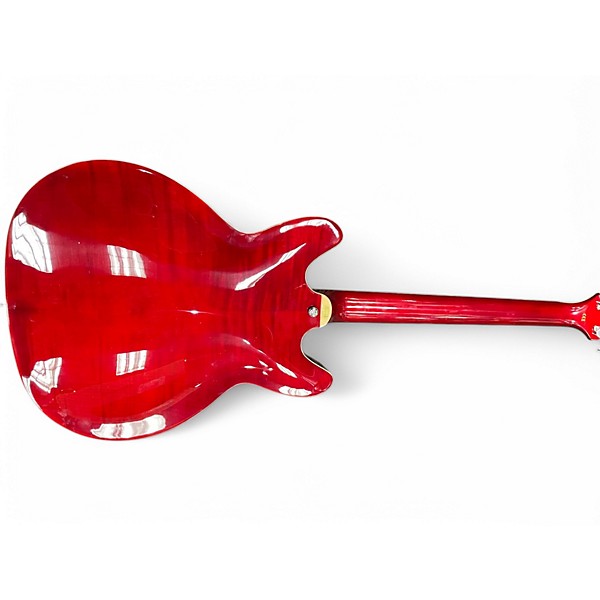 Used Hagstrom VIKING DLX RED Hollow Body Electric Guitar