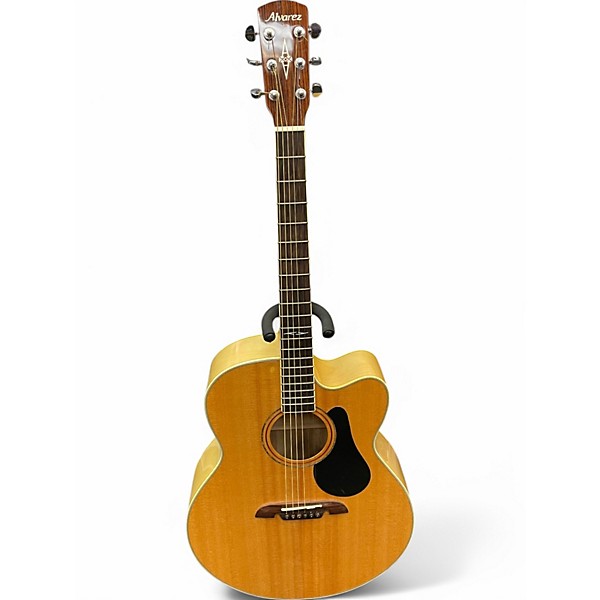 Used Alvarez AJ80CE Artist Series Jumbo Natural Acoustic Electric Guitar