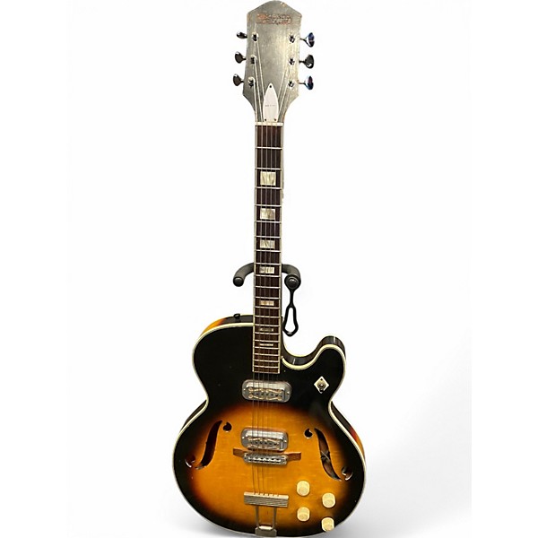 Used Harmony H-70 2 Color Sunburst Hollow Body Electric Guitar