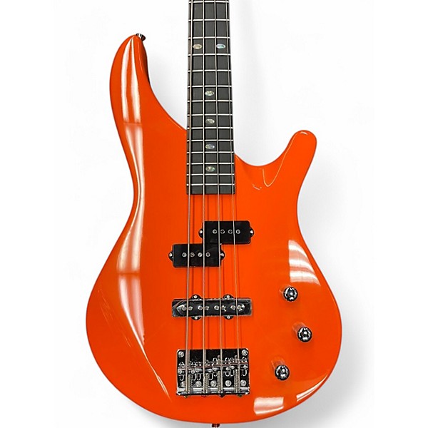 Used Mitchell MB100OR Orange Electric Bass Guitar