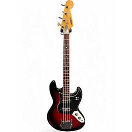 Used Crestwood Kingston Sunburst Electric Bass Guitar