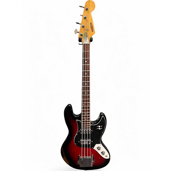 Used Crestwood Kingston Sunburst Electric Bass Guitar