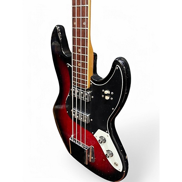 Used Crestwood Kingston Sunburst Electric Bass Guitar