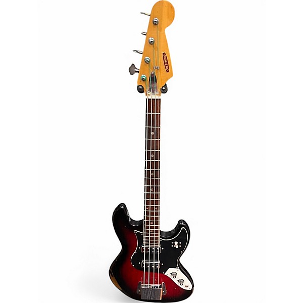 Used Crestwood Kingston Sunburst Electric Bass Guitar