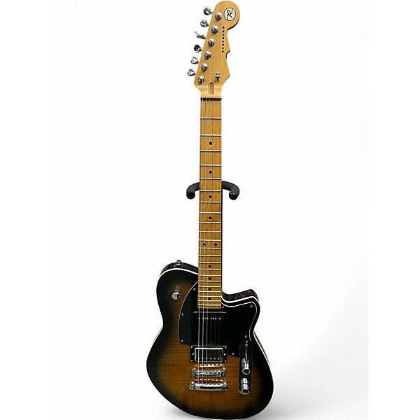 Used Reverend Double Agent OG Flamed Sunburst Solid Body Electric Guitar