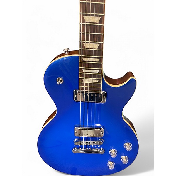 Used 2020 Gibson MOD SHOP STANDARD LES PAUL COBALT BLUE SPARKLE Solid Body Electric Guitar