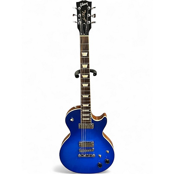 Used 2020 Gibson MOD SHOP STANDARD LES PAUL COBALT BLUE SPARKLE Solid Body Electric Guitar