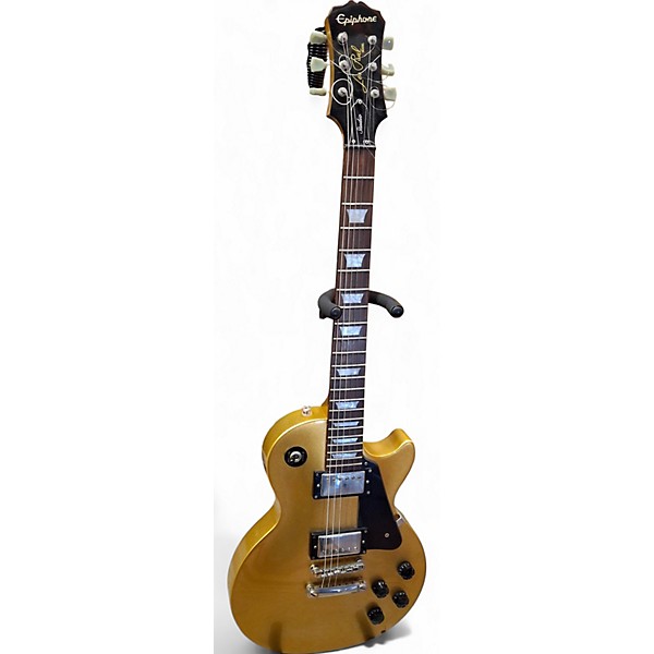 Used 2011 Epiphone Les Paul Studio Gold Solid Body Electric Guitar
