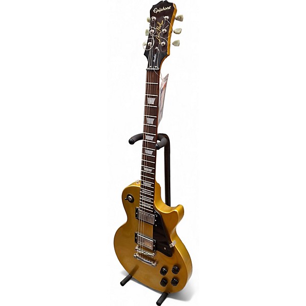 Used 2011 Epiphone Les Paul Studio Gold Solid Body Electric Guitar