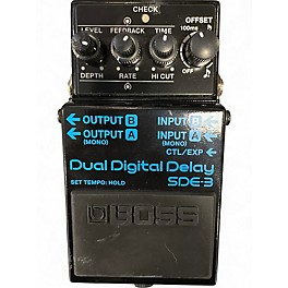 Used BOSS SD-3E DUAL DIGITAL DELAY Effect Pedal