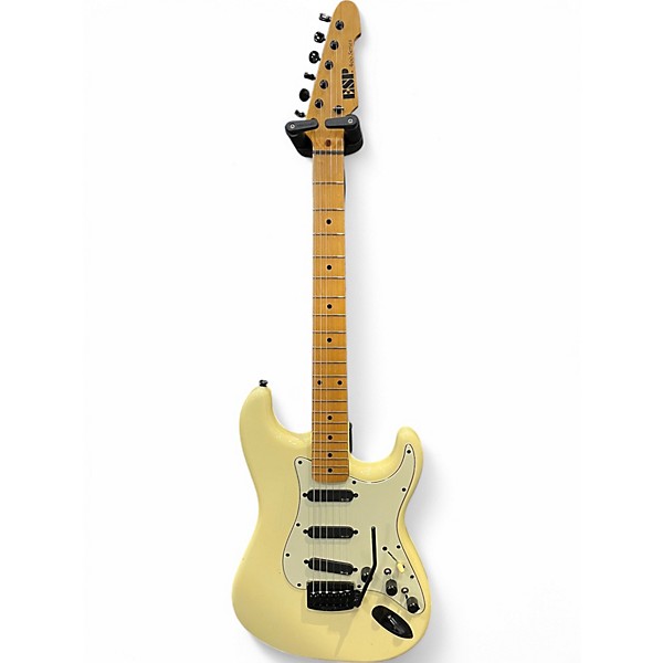 Used ESP 400 Series Cream Solid Body Electric Guitar