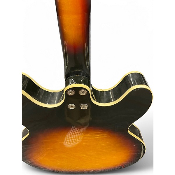 Vintage 1967 Harmony METEOR TWO TONE BURST Hollow Body Electric Guitar