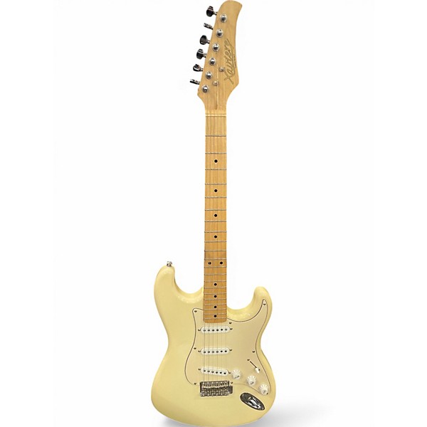 Used Xaviere Strat Vintage White Solid Body Electric Guitar