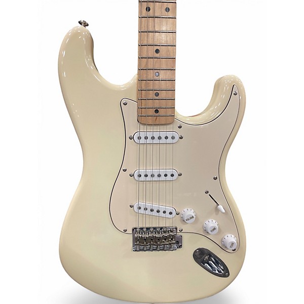 Used Xaviere Strat Vintage White Solid Body Electric Guitar