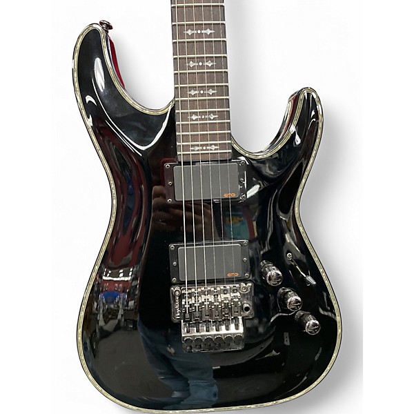 Used Schecter Guitar Research Hellraiser C1 Black Solid Body Electric Guitar