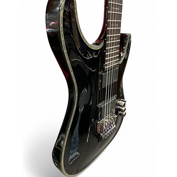 Used Schecter Guitar Research Hellraiser C1 Black Solid Body Electric Guitar