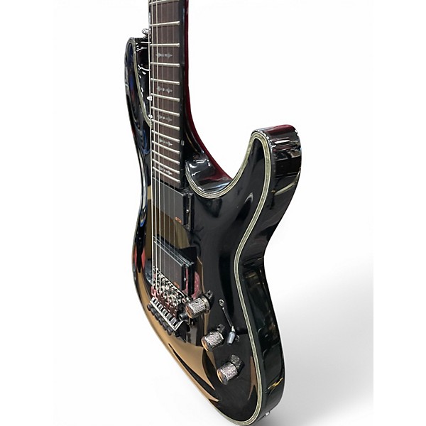 Used Schecter Guitar Research Hellraiser C1 Black Solid Body Electric Guitar