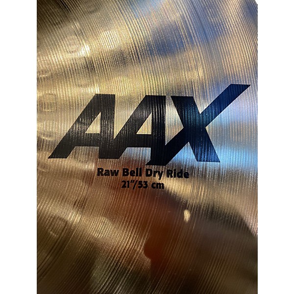 Used Sabian 21in AAX Raw Bell Dry Ride Cymbal