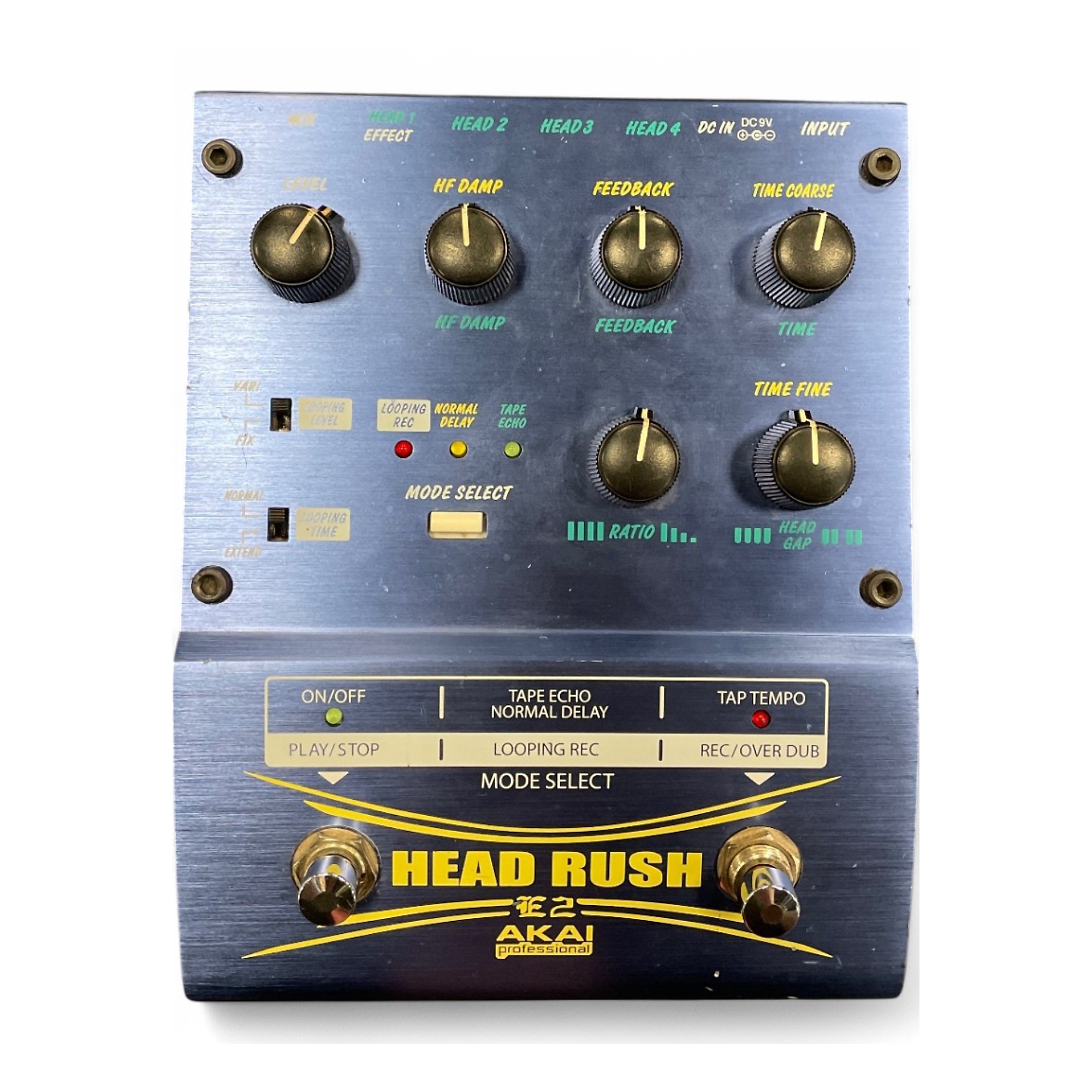 Used Akai Professional E2 Headrush Delay/Looper Effect Pedal
