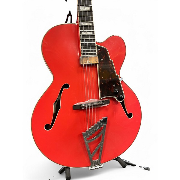 Used D'Angelico Premier EXL-1 Fiesta Red Hollow Body Electric Guitar