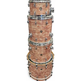 Used Sakae 4 Piece trilogy pink oyster Drum Kit