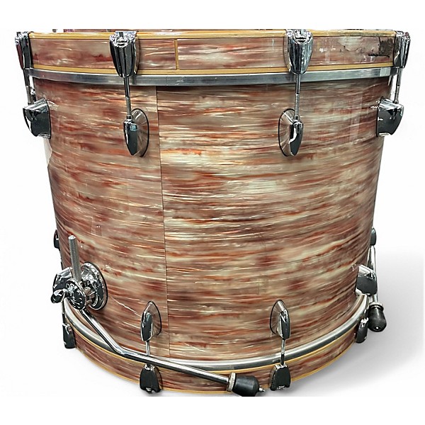 Used Sakae 4 Piece trilogy pink oyster Drum Kit