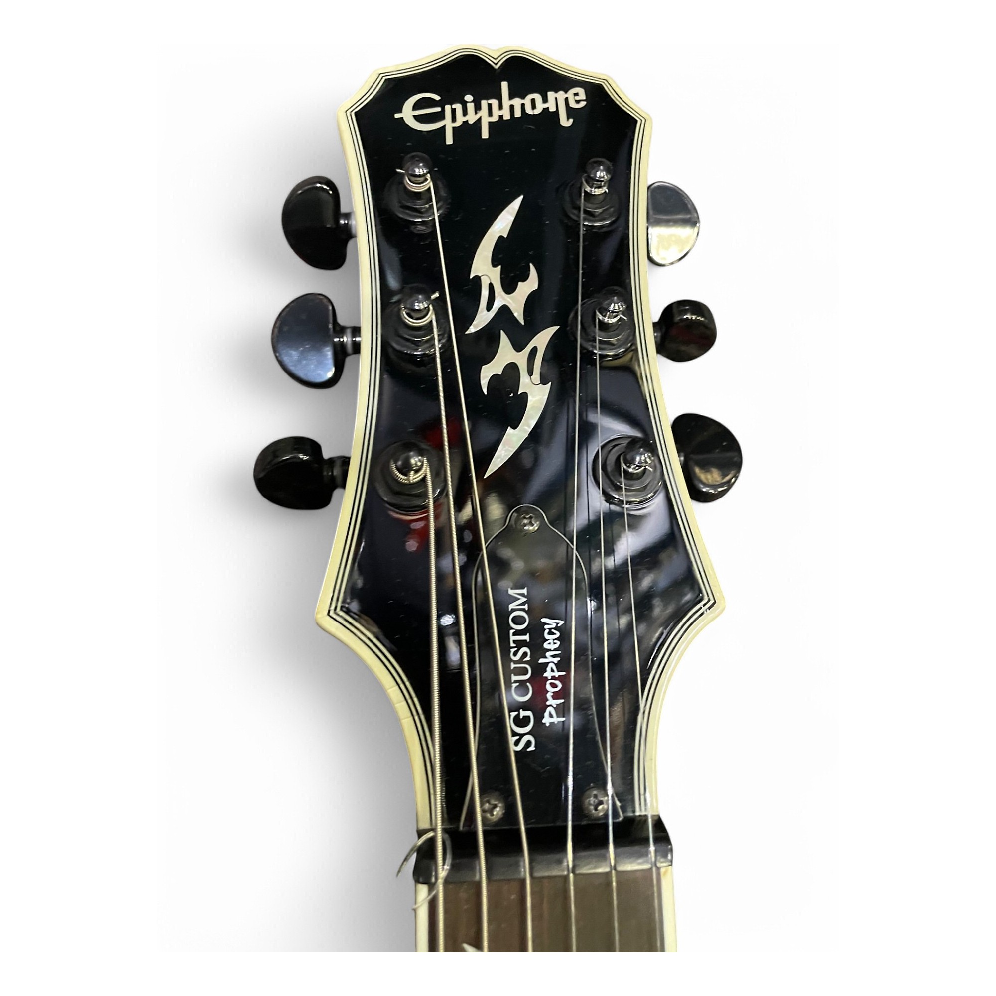 Used Epiphone SG Prophecy Custom GX MIDNIGHT EBONY Solid