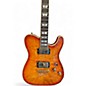 Used 2003 Schecter Guitar Research PT Custom Abalone Orange Burst Solid Body Electric Guitar