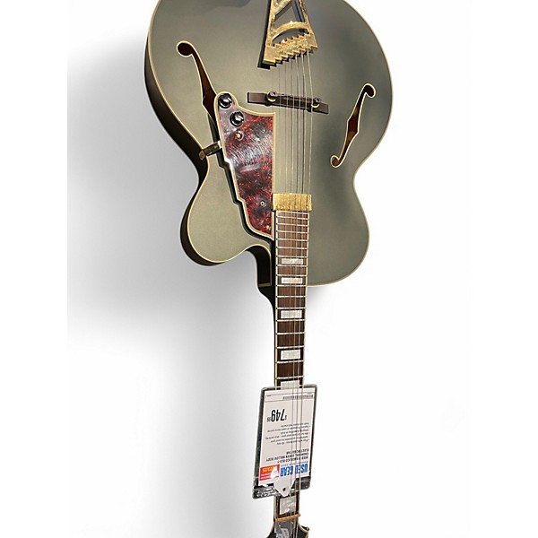 Used D'Angelico DLX-1 Charcoal GREEN Hollow Body Electric Guitar