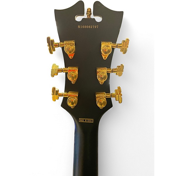 Used D'Angelico DLX-1 Charcoal GREEN Hollow Body Electric Guitar