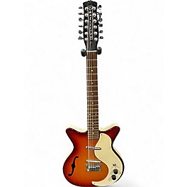 Used Danelectro 12SCSB Cherry Sunburst Hollow Body Electric Guitar