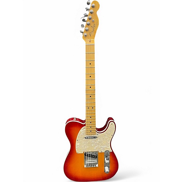 Used 2011 Fender American Deluxe Telecaster CHERRY BURST Solid Body Electric Guitar,Specials : American Fashion Style Bags On Sale